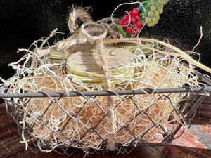 White Wine Chicken Wire Basket