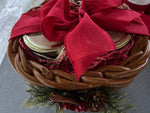 Load image into Gallery viewer, Cranberry Thick Wicker Gift Basket
