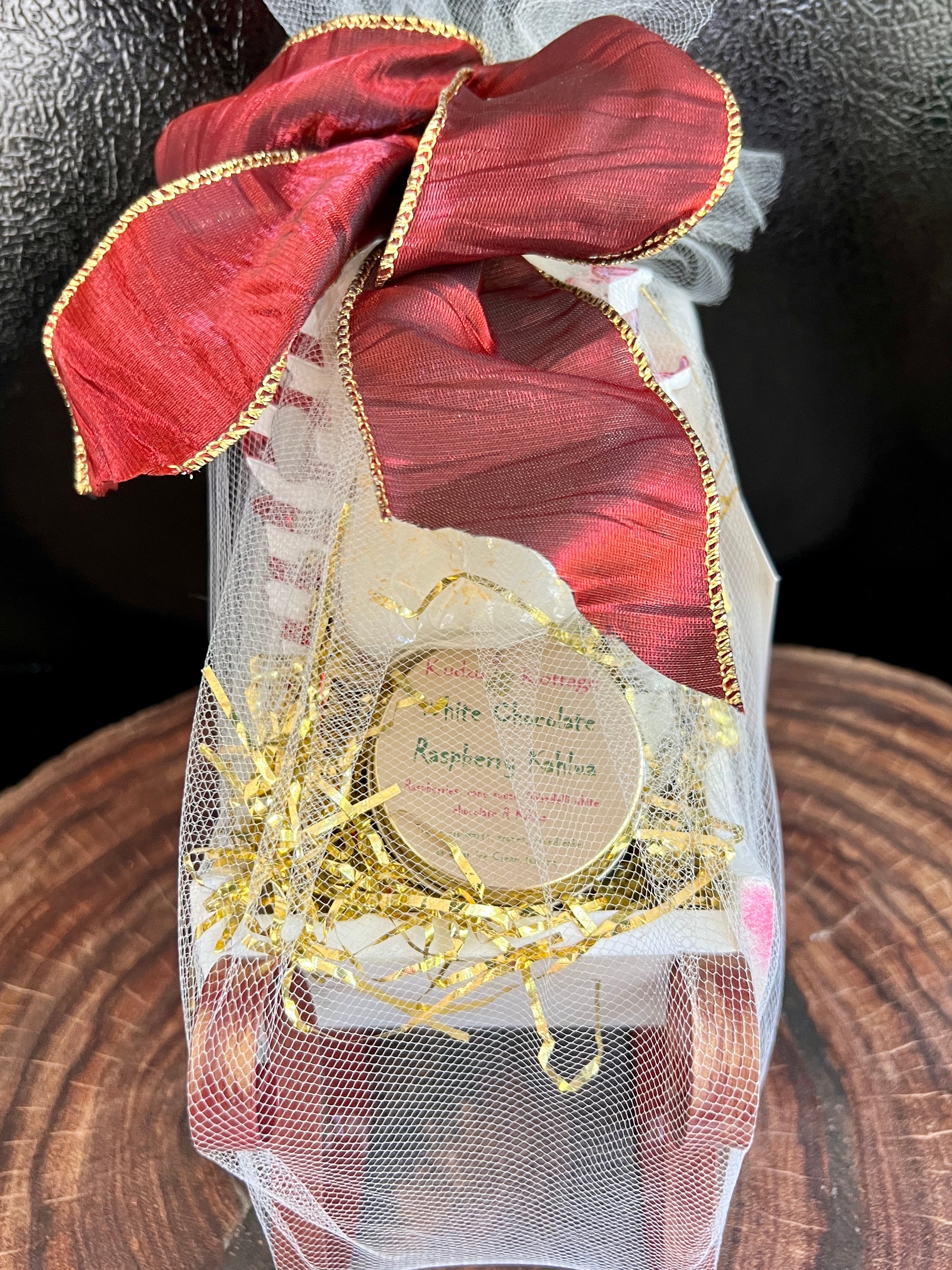 Holiday White Chocolate Sleigh Gift Basket