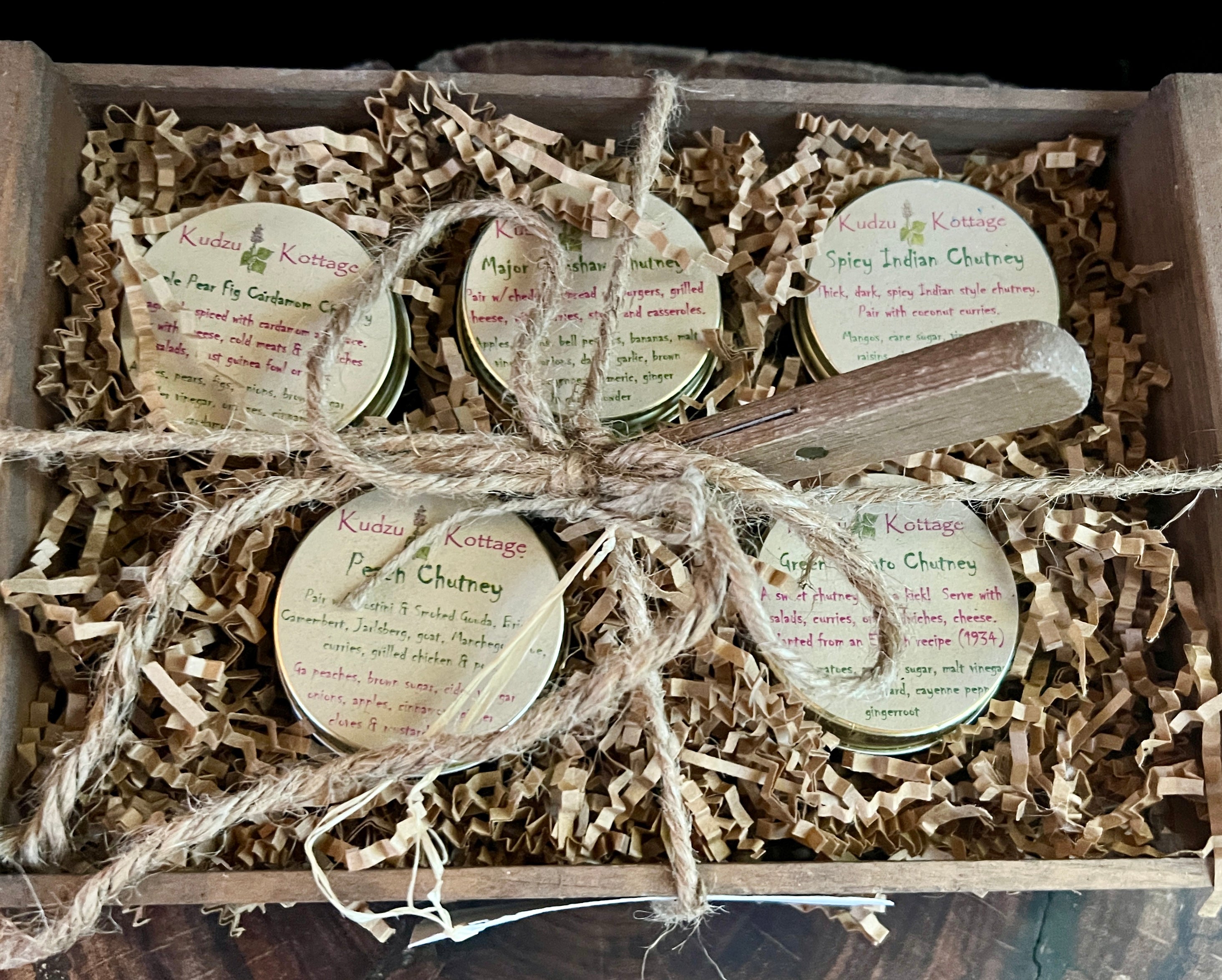 Chutney 5 small jars Gift Crate