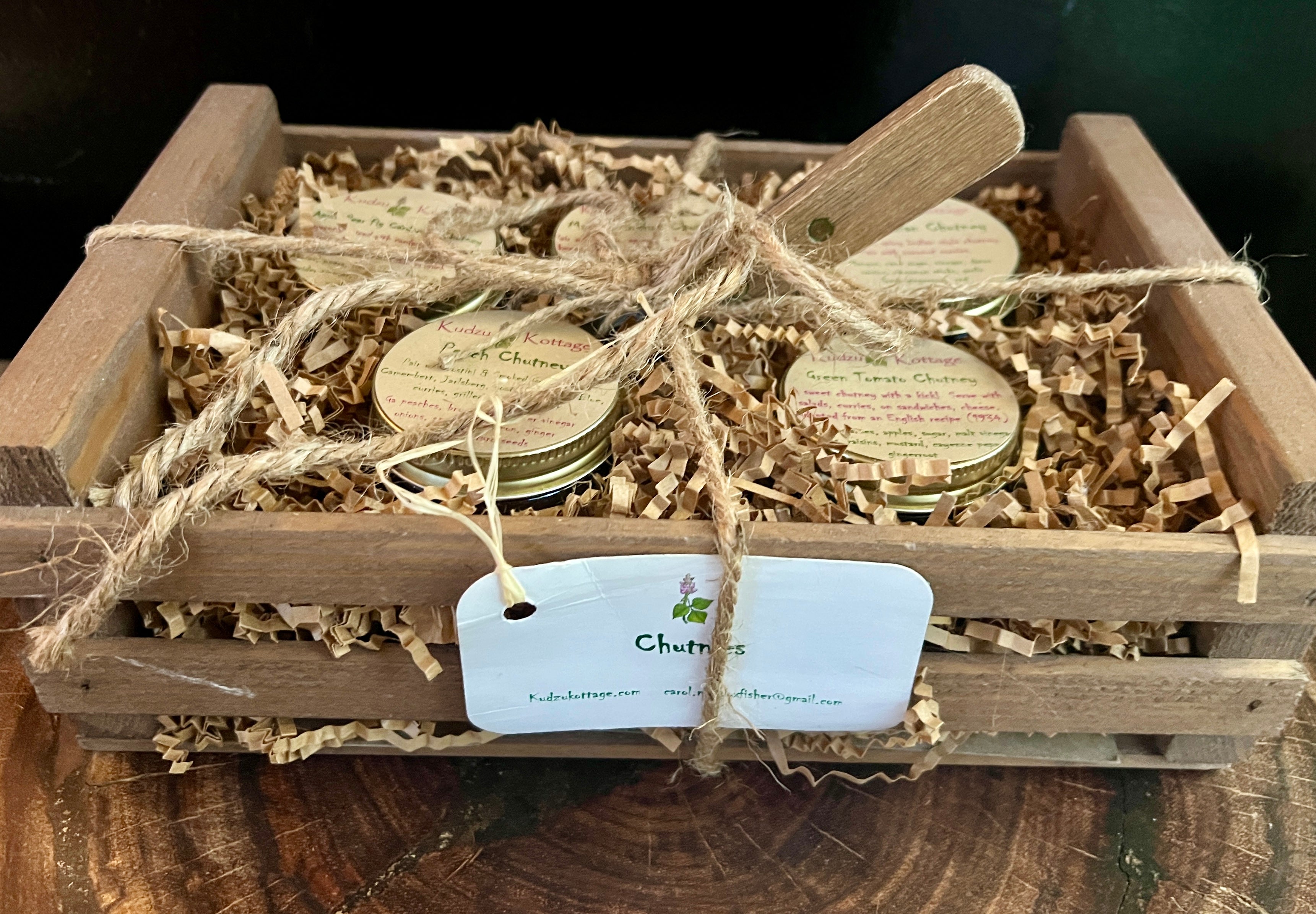 Chutney 5 small jars Gift Crate