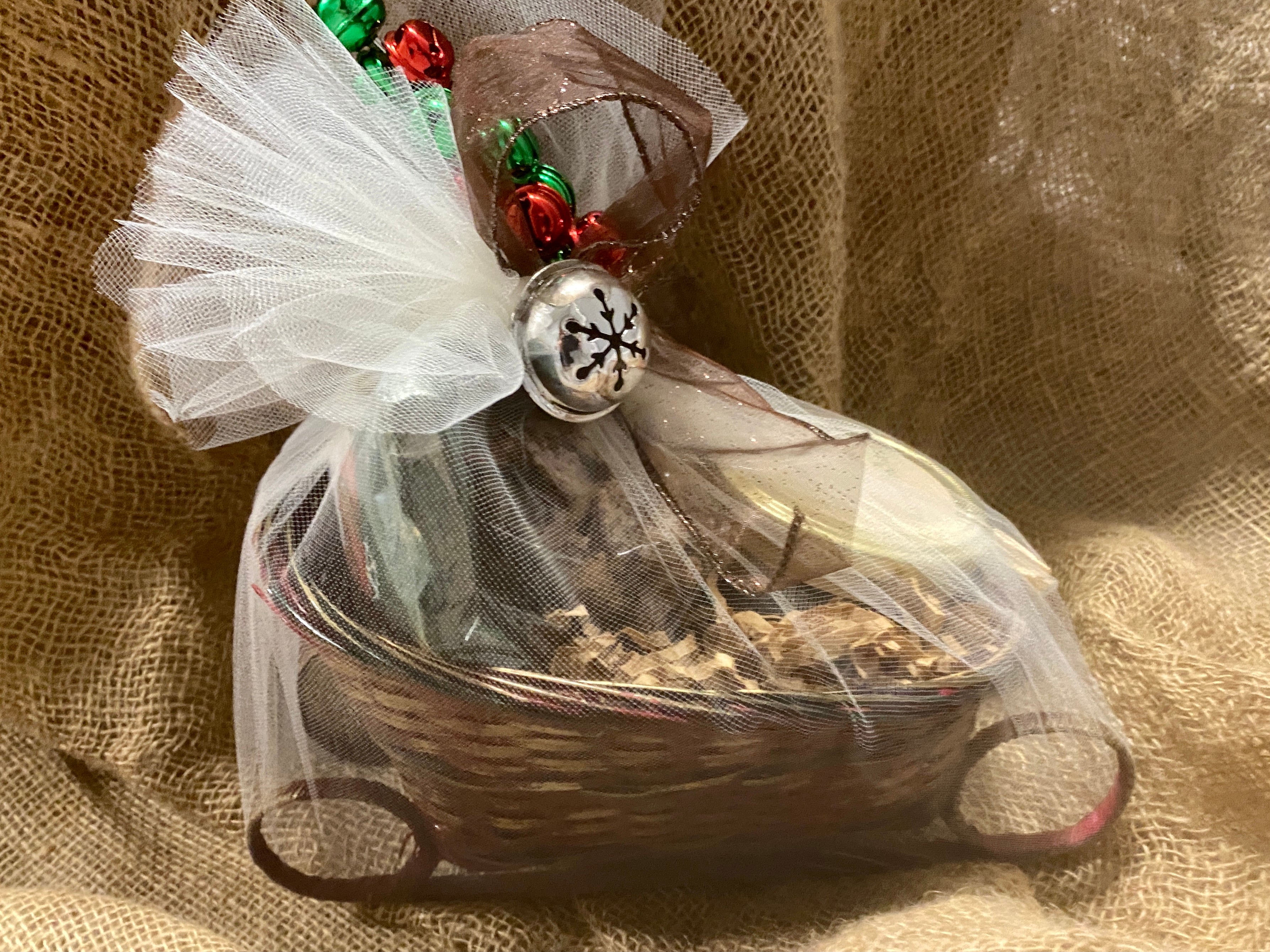Holiday Sleigh Gift Basket