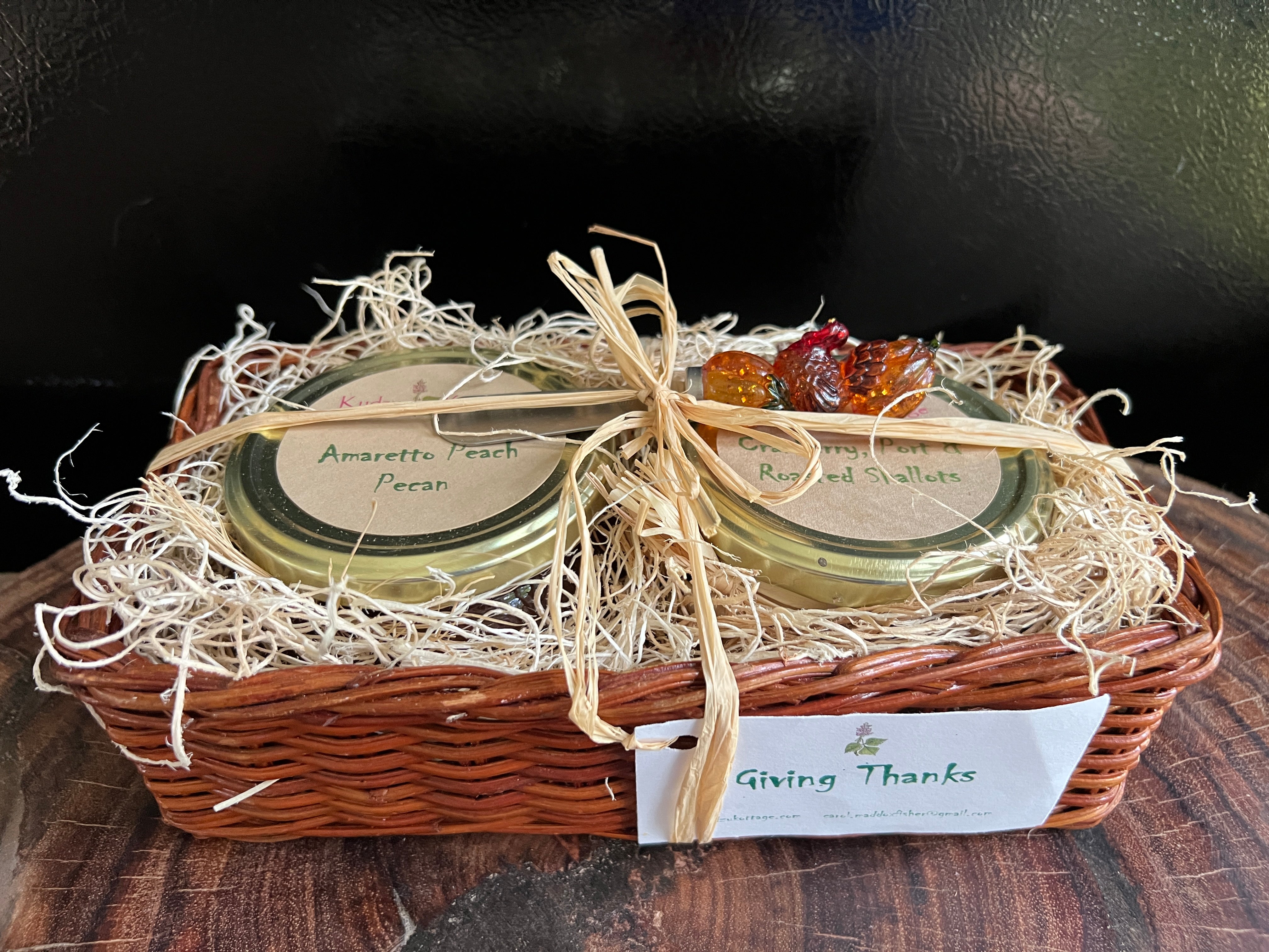 Giving Thanks Basket Gift Crate
