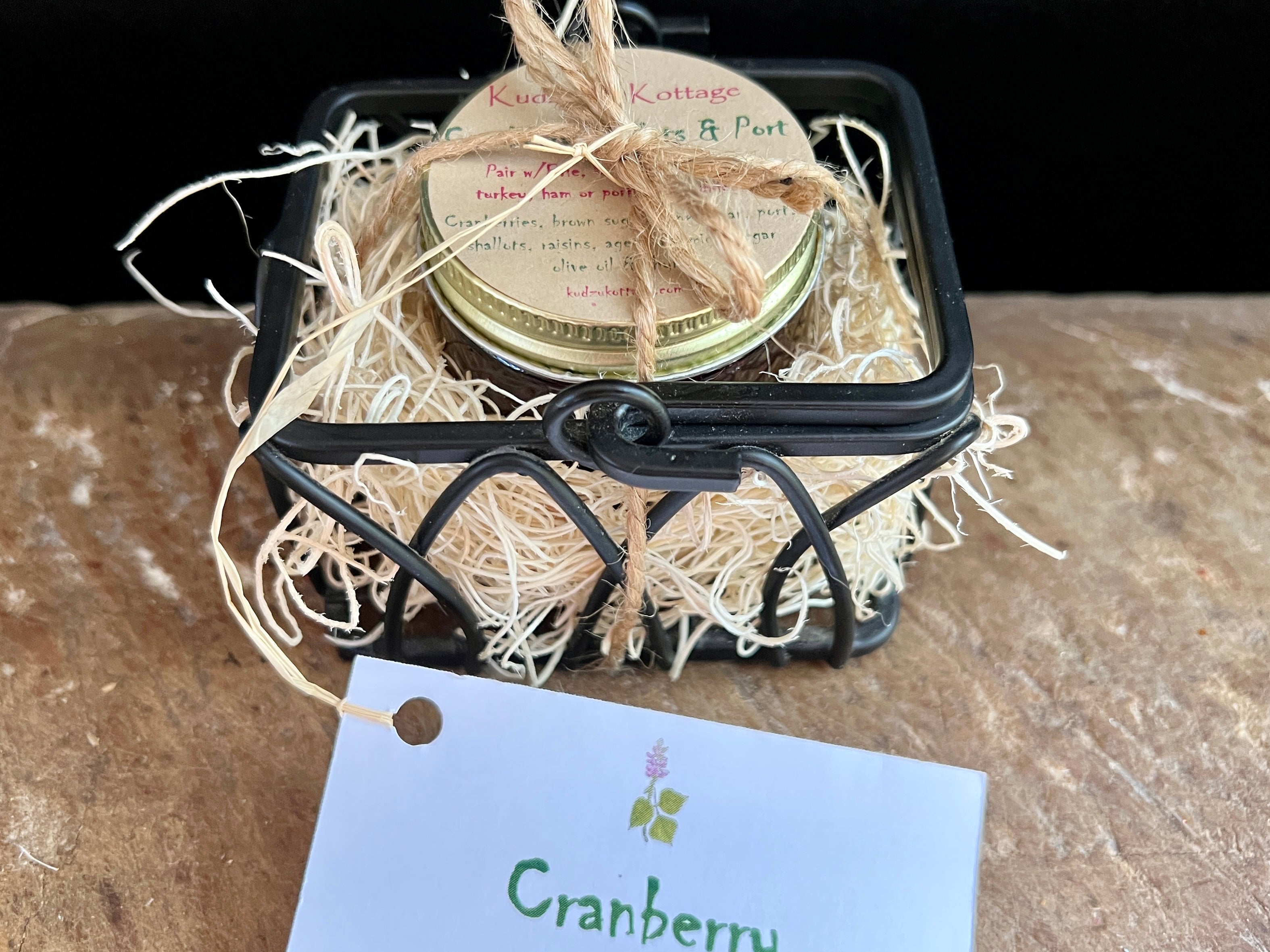 Cranberry Mini Gift Basket